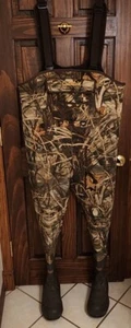 Cabela's SuperMag Neoprene Chest Waders Men's 10S Stout Camouflage SM1600MAX4ST - Picture 1 of 6