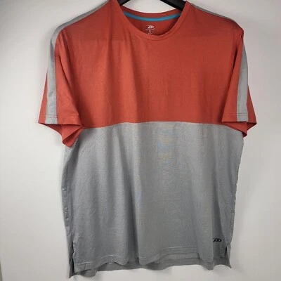 Camisa PRO PLAYER Absorbente de Humedad Bloques de Color Para Hombre Talla XLarge Naranja y Gris Nueva Foto 1 de 4