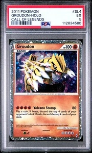 PSA 5 2011 Pokemon Call of Legends SHINY Groudon Holo Foil SL4 - Picture 1 of 2