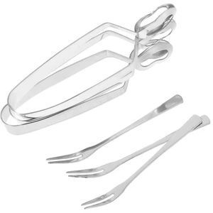 3 Sets Snail Cutlery Tongs Escargot Prongs Tools for Eating Snails - Picture 1 of 12
