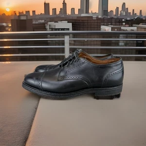 ✅Zapatos Oxford Allen Edmonds Modelo 3408 Benton Cuero Negro Puntera Para Hombre 11N - Imagen 1 de 13