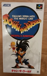 Down the World: Mervil's Ambition (Super Famicom, 1994) *Japan* Complete in Box - Picture 1 of 3