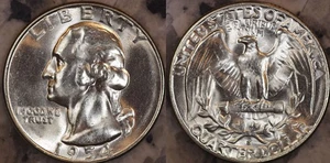 Cuarto de plata S Washington 1954 gema ¡bu brillo! RB6907 - Imagen 1 de 3