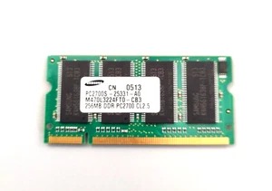 SAMSUNG APPLE M470L3224FTO-CB3 256MB PC2700S DDR LAPTOP 200-PIN SO-DIMM RAM - Picture 1 of 1