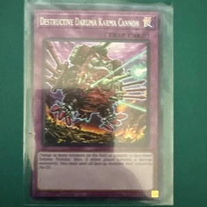 Yugioh Destructive Daruma Karma Cannon MP23-EN217 Secret Rare 1st Ed NM - Picture 1 of 1