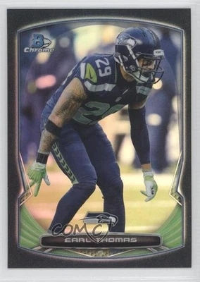 2014 Bowman Chrome Black Refractor /299 Earl Thomas III Earl Thomas #63 - Image 1 of 2
