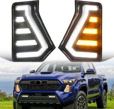 LED Fog Lights Daytime Running Lights fit For 2024 2025 Toyota Tacoma Foglights - Image 1 of 4