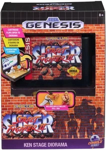 Sega Genesis Konsole Heroes Street Fighter Ken & Ryu Stage Diorama NEU - Bild 1 von 6