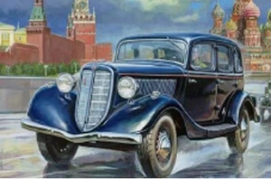 AUTO SOVIET CAR GAZ M1 LUNGHEZZA 13 CM ZVEZDA 3634 SCAKA 1:35 - Foto 1 di 1