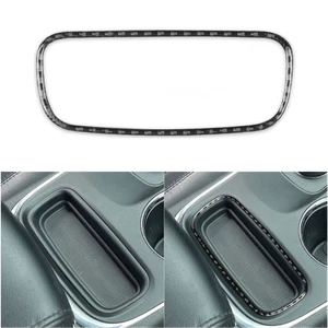 1Pcs Carbon Fiber Storage Box Panel Cover Trim Bezels For Dodge Durango 2014-20 - Bild 1 von 7