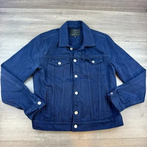 Lucky Brand The Tomboy Trucker Denim Jeansjacke Damen Large Navy Blau Dark Wash - Bild 1 von 16