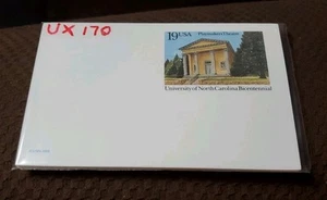 17 X 1993 US Sc. #UX170 mint postcards, 19 cent, Univ NC Bicentennial - Picture 1 of 3