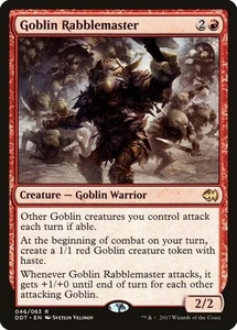 Magic The Gathering MTG GOBLIN RABBLEMASTER Duel Decks: Merfolk vs. Goblins NM - Picture 1 of 1