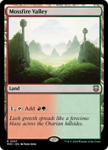 MOSSFIRE VALLEY X 4 N/M MODERN HORIZONS 3 COMMANDER MAGIC THE GATHERING - Picture 1 of 1