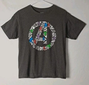 Marvel Boys Medium Avengers Logo T Shirt Gray - Picture 1 of 5