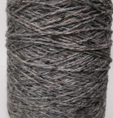 Double Knit Soft Merino Tweed Knitting Wool Cone Grey 560g              (2711-Z) - Image 1 of 4
