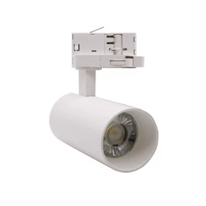 Faretto LED a Binario Trifase 20W 220V Bianco Luce SWITCH 3000K-4200K-6400K - Foto 1 di 4