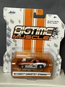 Jada Toys BigTime Muscle '63 Chevy Corvette Stingray 1:64 DIECAST - Imagen 1 de 2