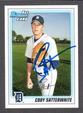 2010 BOWMAN BP 26  Cody Satterwhite  DETROIT TIGERS  SIGNED AUTOGRAPH AUTO COA