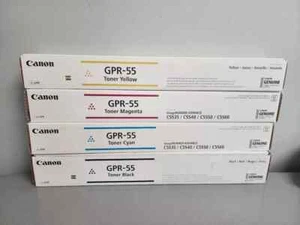 CANON GPR-55 Toner Cartridge Set Black Cyan Magenta Yellow C5535i C5540i - Picture 1 of 1
