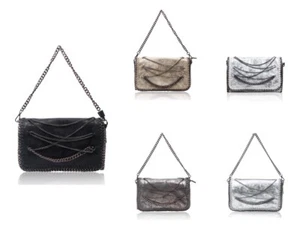 Women's Trendy Crossbody Shoulder Handbag With Chain Strap & Details Messenger - Picture 1 of 6