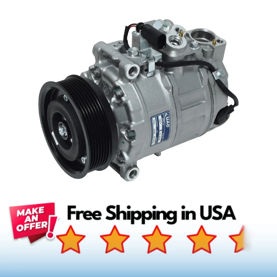 Compressor A/C Fit Volkswagen Phaeton 2004-2006, Volkswagen Touareg 2004-2005 - Image 1 of 1