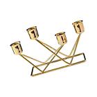 Candlestick Taper Candle Holder Gold Color for Mantle Fireplace Decor