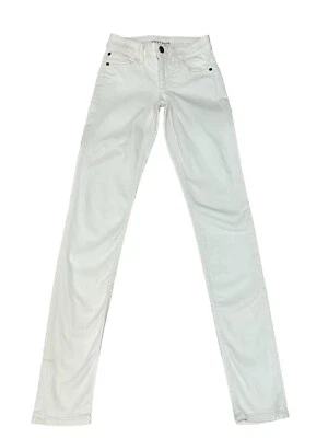 Джинсы узкие цвета слоновой кости Alice + Olivia хорошие с заниженной талией размер 24 - Изображение 1 из 4