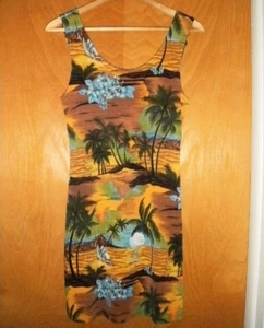 *HEISS* SANANAS ÄRMELLOSES SOMMERKLEID L HAWAII SONNENUNTERGANG MITTELHOHER OBERSCHENKEL!WOW!  : O - Bild 1 von 8