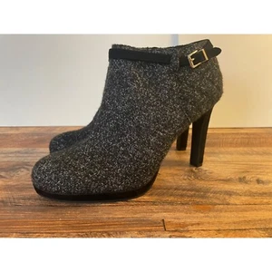 Kelly & Katie Women's Tweed Ankle Booties - Black & Gray Size 9M Boots NWOT - Picture 1 of 5
