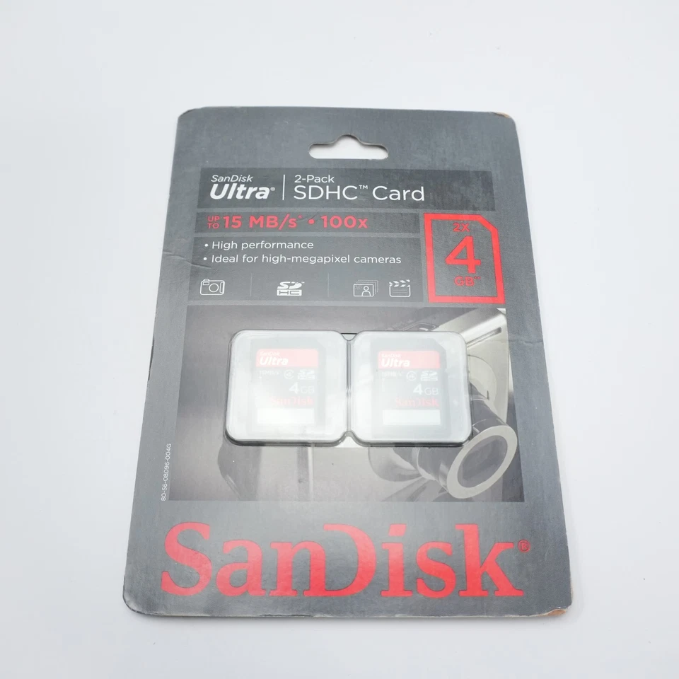 SanDisk Ultra II 4GB Multi-Pack 15mb/s Class 2 SDHC Cards (SDSDH2-004G-AC11) - Image 1 of 1