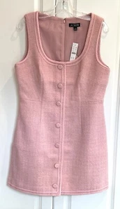 NWT J Crew size 12 spring blush pink tweed Sophia sleeveless dress BY797 $248 - Picture 1 of 3