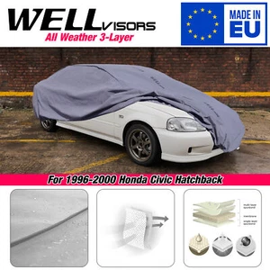 WELLvisors Water Resistant Car Cover 3-6898016HB For 96-00 Honda Civic Hatchback - Picture 1 of 4