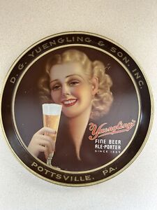 1938 Yuengling's Beer/Ale/Porter 12 inch tray, Pottsville, Pennsylvania