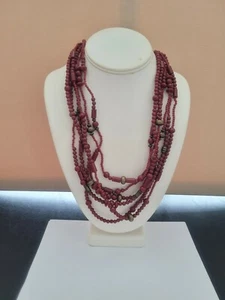 NWOT Premier Designs Jewelry IMPULSE 18"-21" Faux Jasper Brass Plated Necklace - Picture 1 of 5