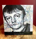 Mark E Smith Card. Pen Drawing over map of Manchester. Blank Inside