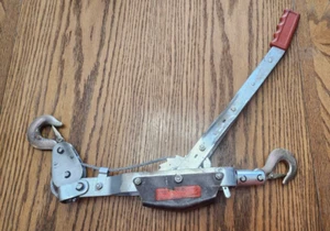 Power Pull Single Gear Crank Cable Puller Tow Winch Come Along USED - Picture 1 of 10