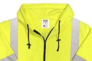 Safety Main Lightweight High Visibility Hooded Jacket, XX-Large - Picture 1 of 3