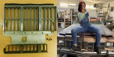 RH GRILL INSERT 418210 1975 OLDSMOBILE 98 NINETY EIGHT CUSTOM CRUISER 75ON1-8N4 - Image 1 of 4