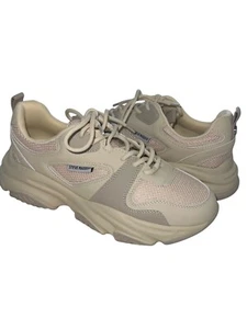 Steve Madden PLIMM Chunky Sneaker, Size 10M –Beige, mesh, PU Leather, New no box - Picture 1 of 10