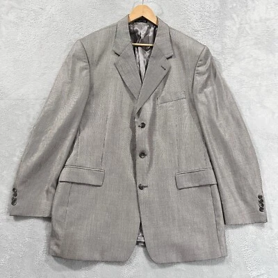 Stafford Executive Blazer Men's 44L Silk Wool Preppy Jacket - Image 1 of 4