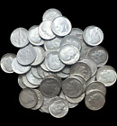 1 Roll 50 Each 90% Silver Roosevelt Dimes Nice Looking Rolls Misc Dates $5 Face