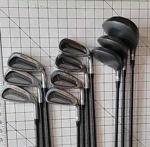 Knight Intercept Men's Golf Clubs 1,3,5 Wood + 4- PW Aldila VX Graphite Shafts - Picture 1 of 18
