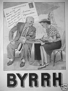 PUBLICITÉ DE PRESSE 1937 BYRRH - VISITE DE L'EXPOSITION DE PARIS AVEC BYRRH - Picture 1 of 1