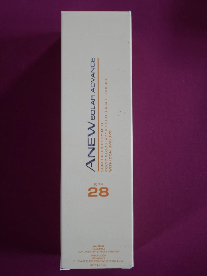 Protector solar corporal Avon Anew Solar Advance FPS 28 NUEVO EN CAJA 5 OZ Foto 1 de 1