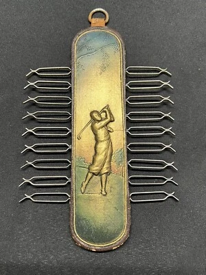 Expositor de cuero vintage para escena de golf hecho en EE. UU. Foto 1 de 4
