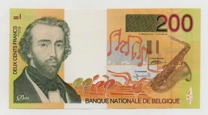 BELGIUM 200 FRANCS 1995 PICK 148A UNC - Picture 1 of 2