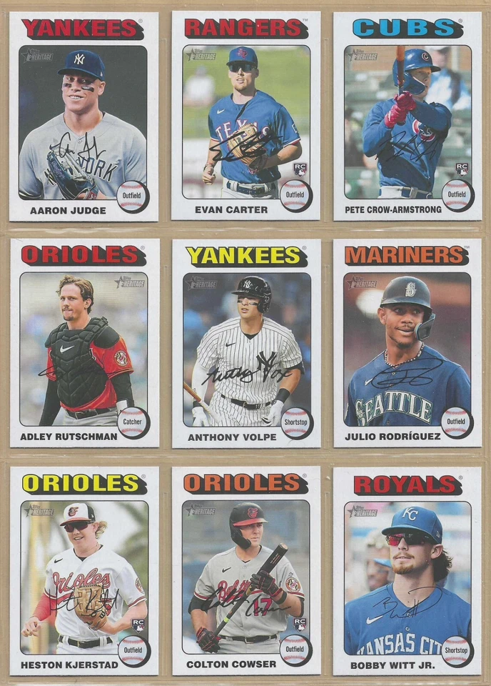 2024 TOPPS HERITAGE WHITE BORDER PARALLEL - PICK ANY YOU WANT FROM THE LIST - Image 1 of 1