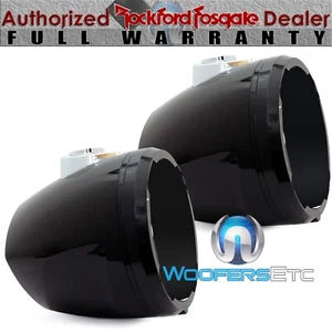 VERY USED ROCKFORD FOSGATE PODS ONLY PM1652W-MB 6.5" MARINE BOAT TOWER PODS - Picture 1 of 5