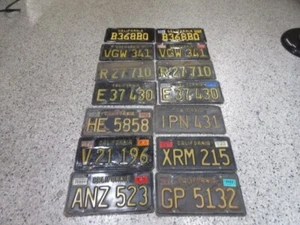 Vintage Black California Plates from 1960's Lot of 14 - Picture 1 of 3